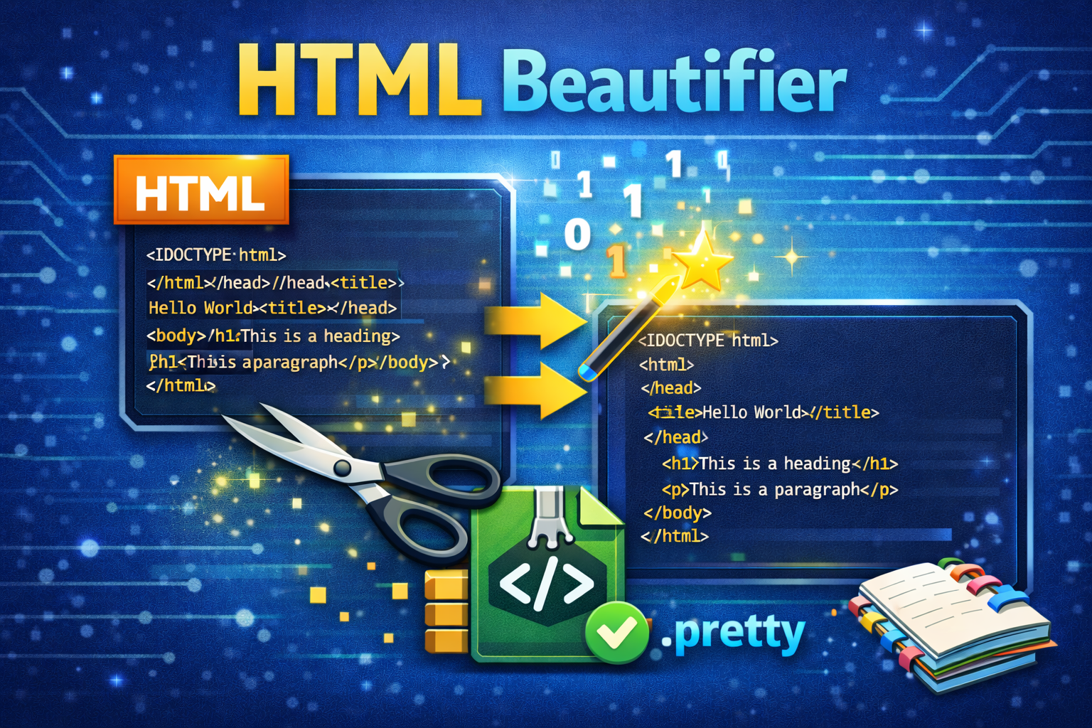 HTML Beautifier – Format & Beautify HTML Code Online - SmallWebTools